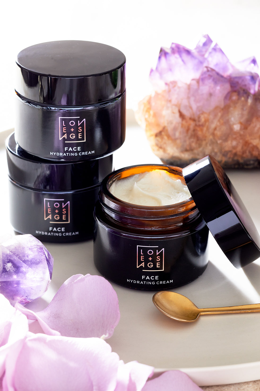 Essentials Gift Bundle! One Cream, One Lip Balm and Rose Quartz Gua Sha Tool