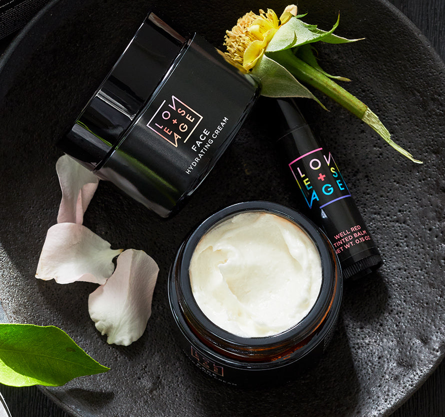 "Glow on the Go" Gift Bundle: A Cream, Cleanser, Lip Balm and Make-Up Bag!
