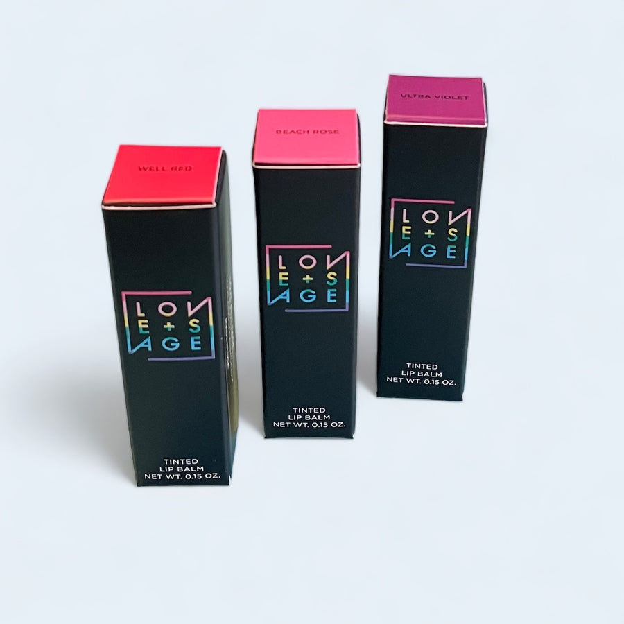 Love + Sage Tinted Lip Balm 3-Pack